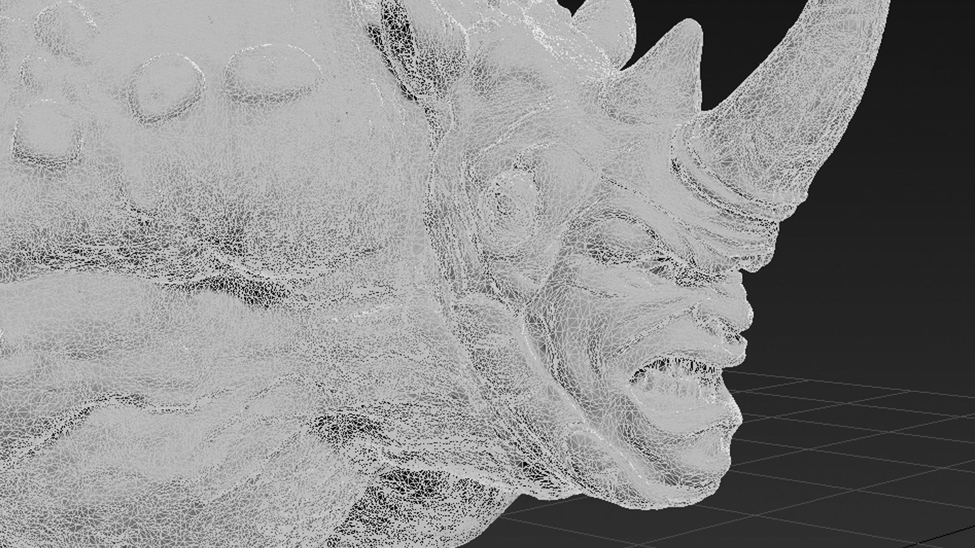 Rhino 3D print model lord of rings statue 3D print model_16