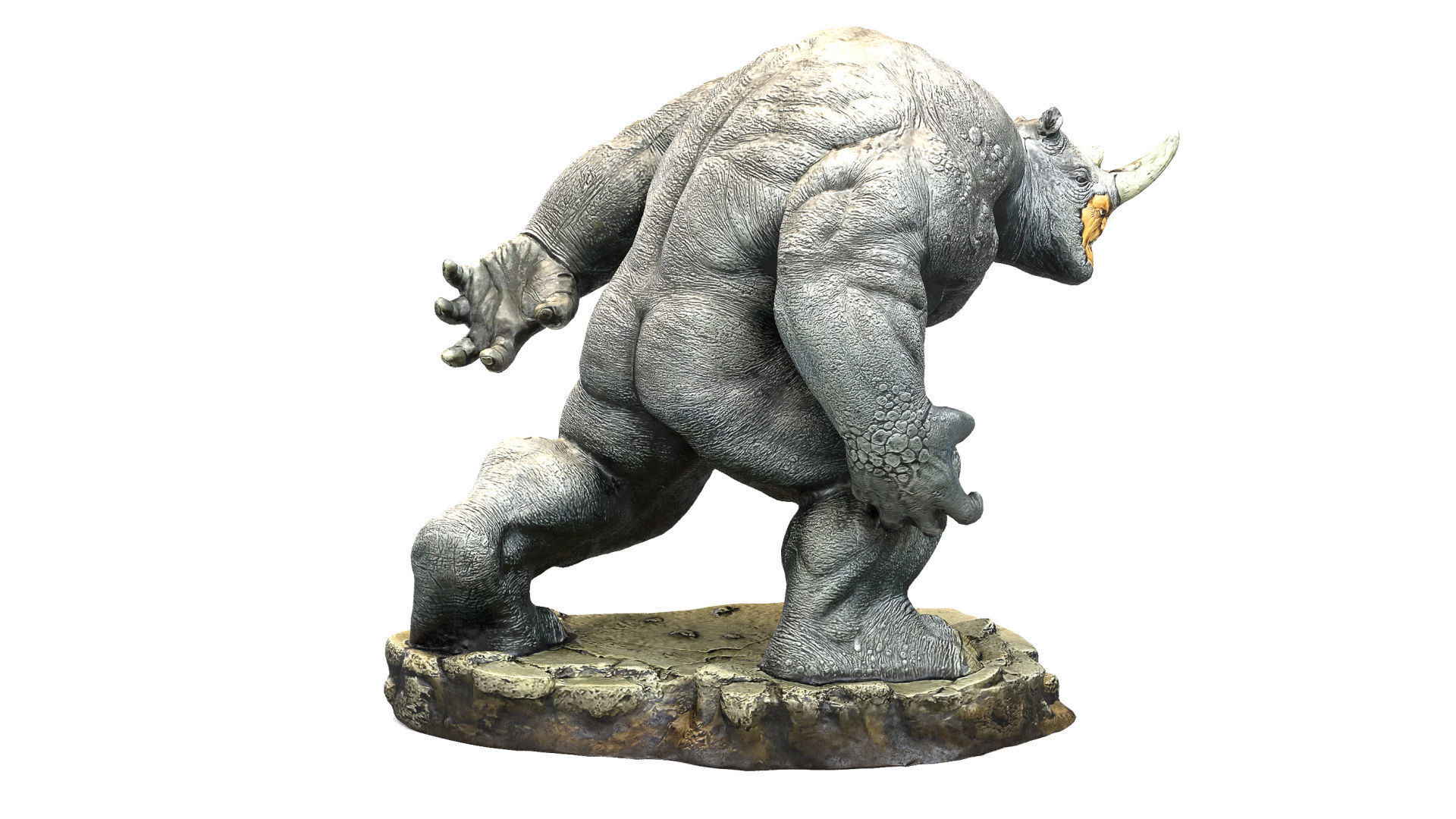 Rhino 3D print model lord of rings statue 3D print model_6