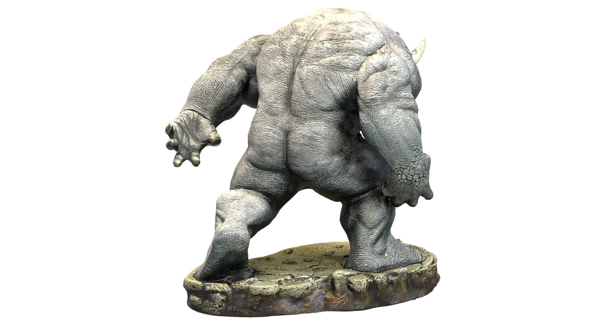 Rhino 3D print model lord of rings statue 3D print model_3
