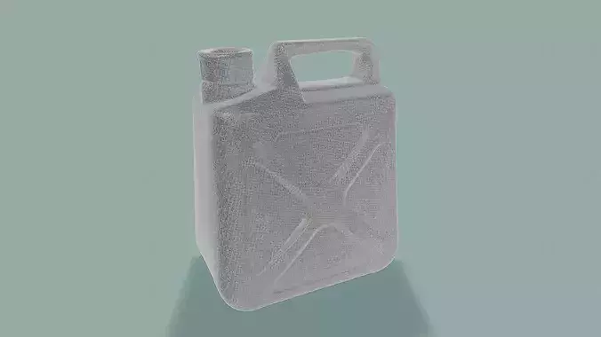 3D Scan Plastic Canister Low-poly 3D model 6