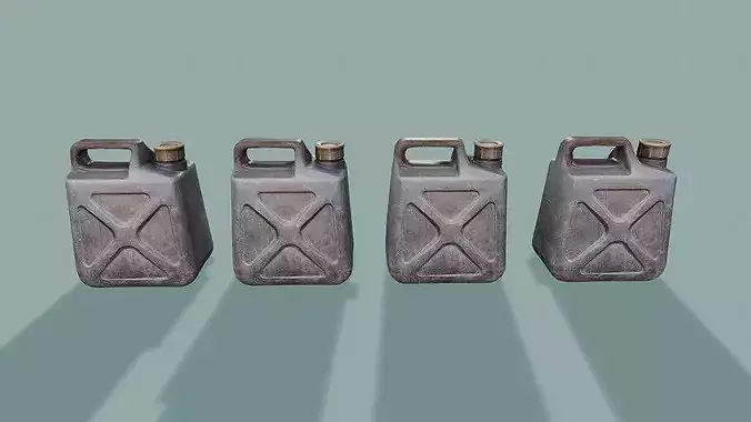 3D Scan Plastic Canister Low-poly 3D model 7