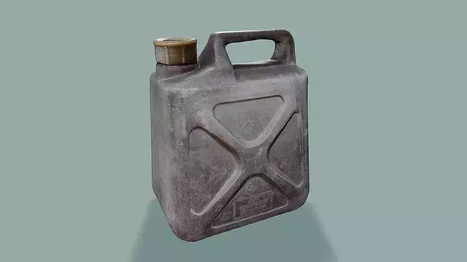 3D Scan Plastic Canister Low-poly 3D model 3
