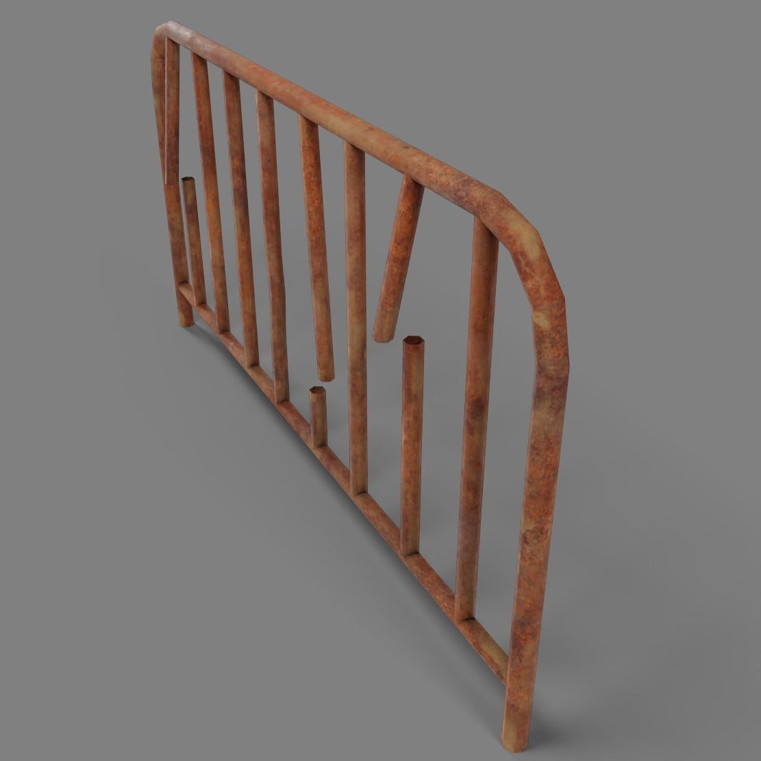 Road Works Low-poly 3D model_12