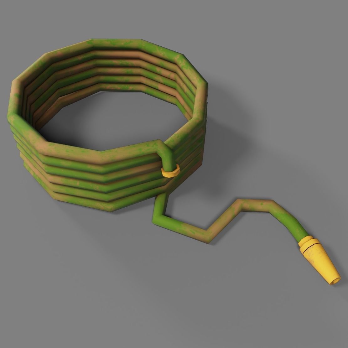 Road Works Low-poly 3D model_9