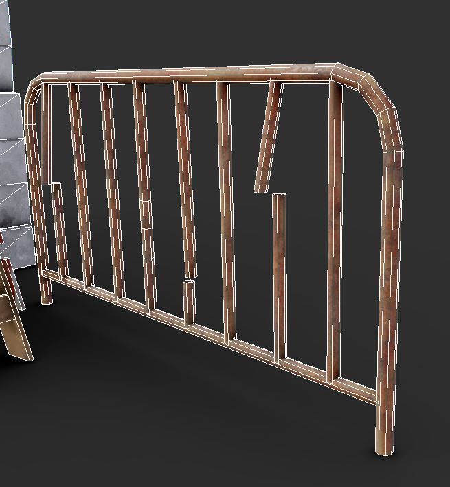 Road Works Low-poly 3D model_17