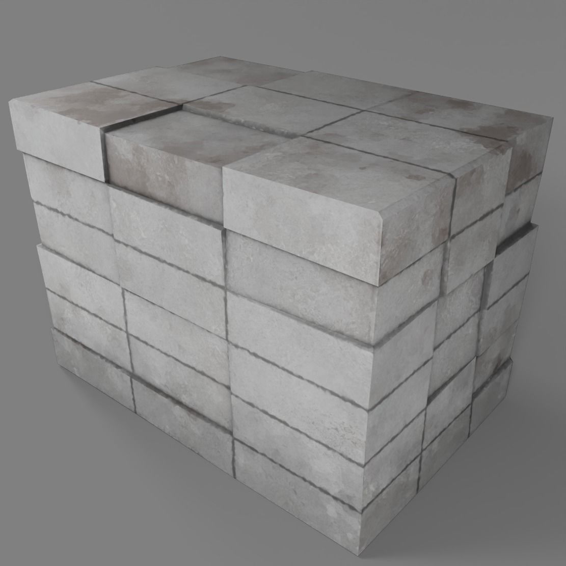 Road Works Low-poly 3D model_6