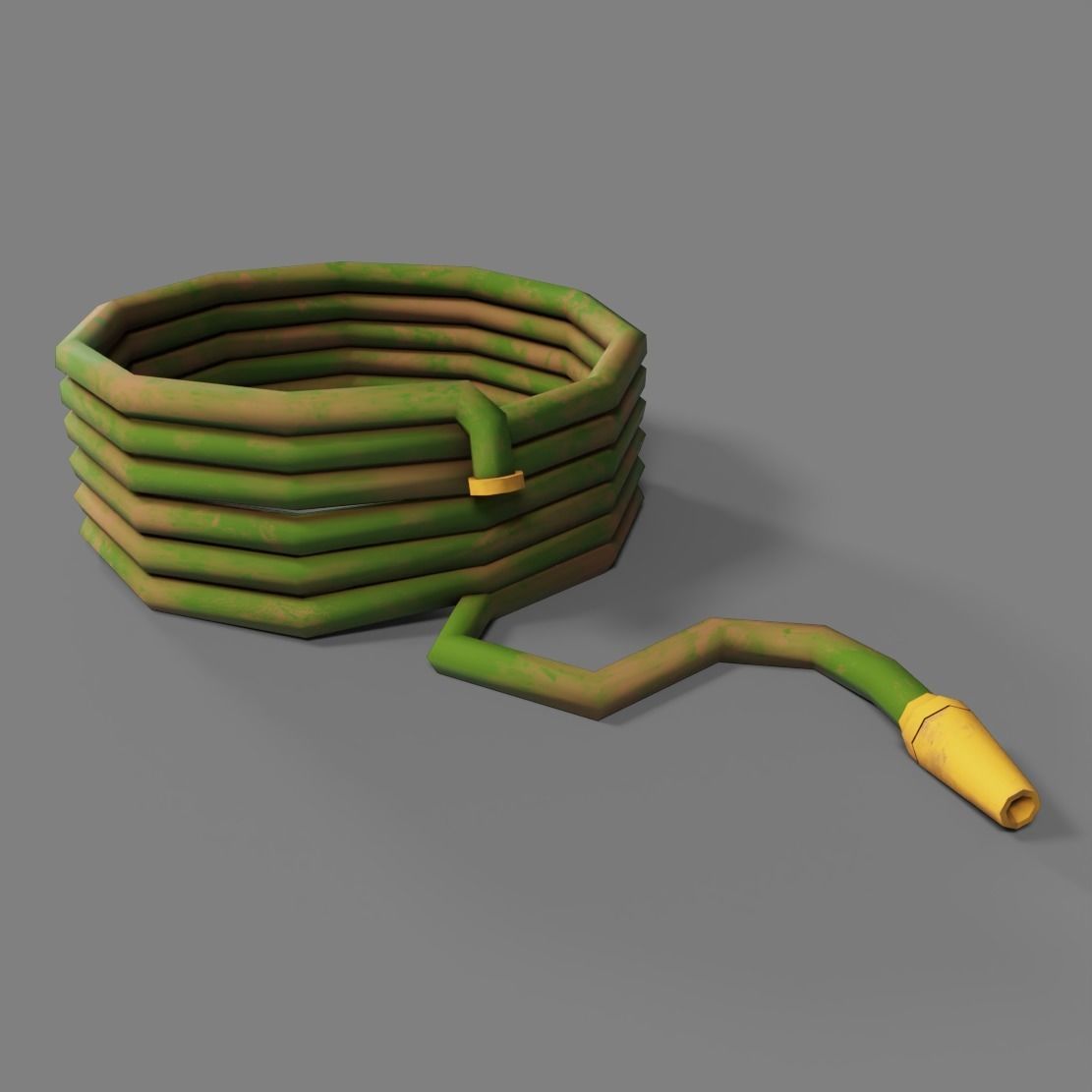 Road Works Low-poly 3D model_8