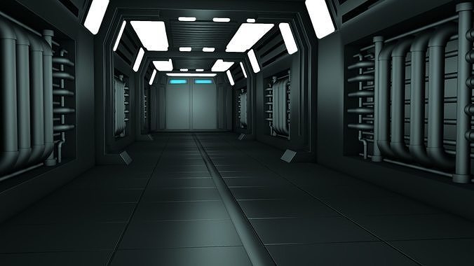 Sci Fi Tunnel 3D model