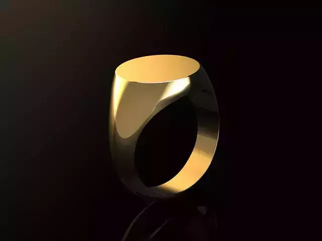signet ring 3D print model 3D print model