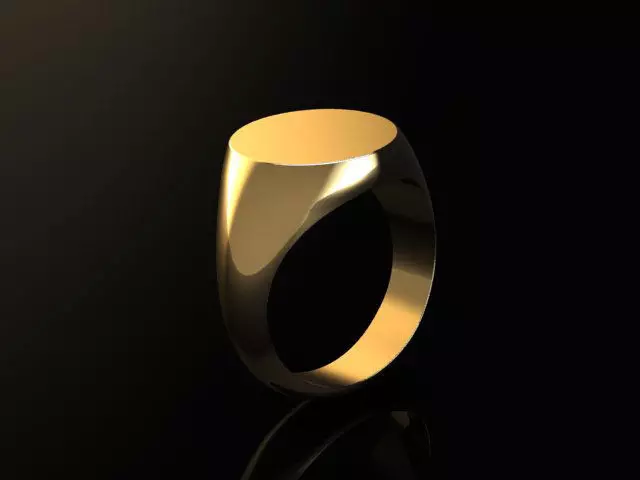 signet ring 3D print model 3D print model_0