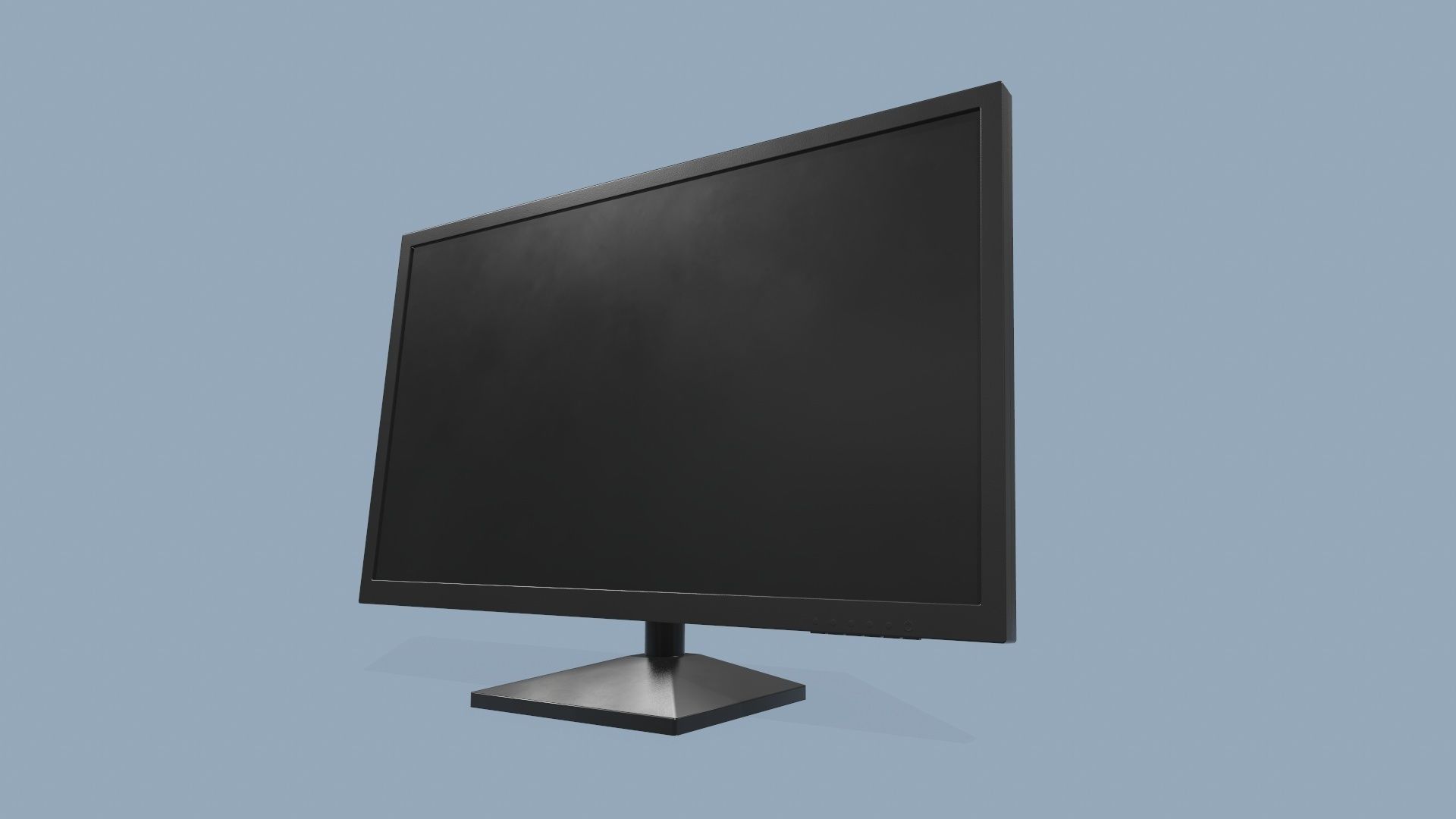 Computer Monitor Low-poly 3D model_2
