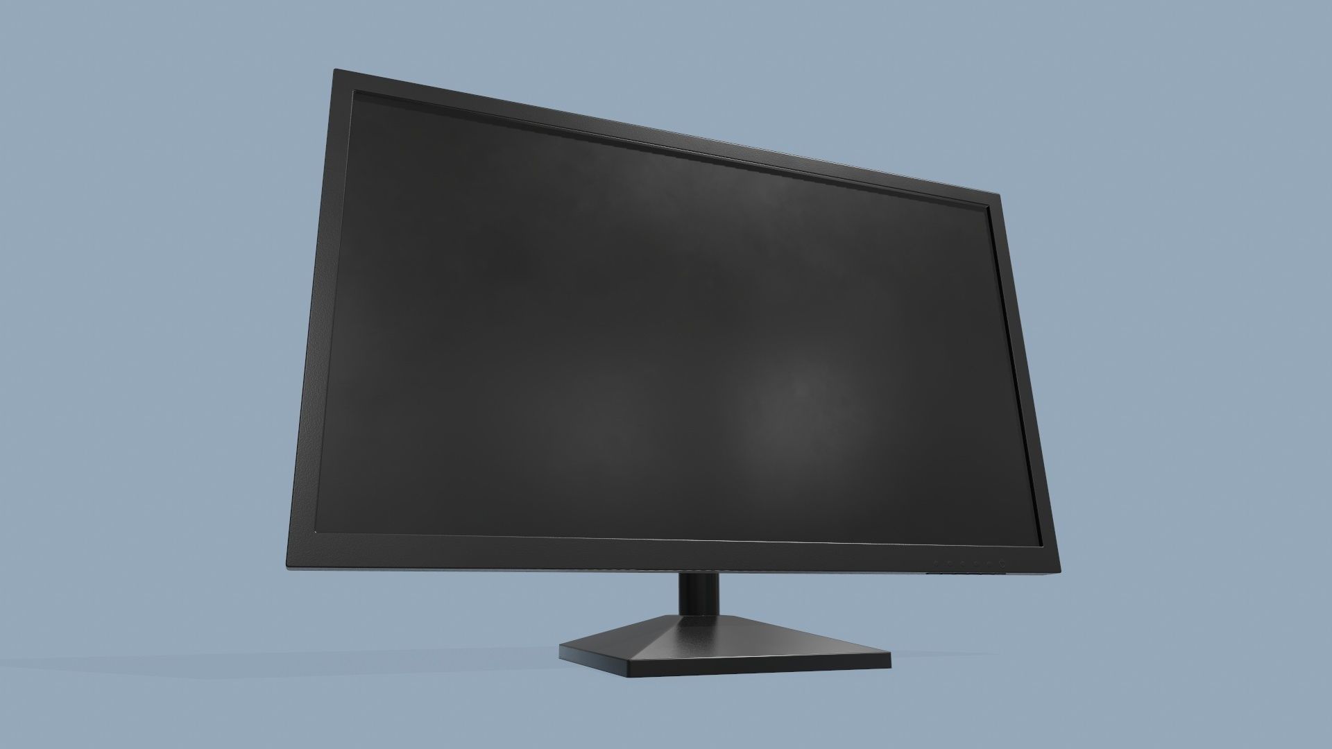 Computer Monitor Low-poly 3D model_8
