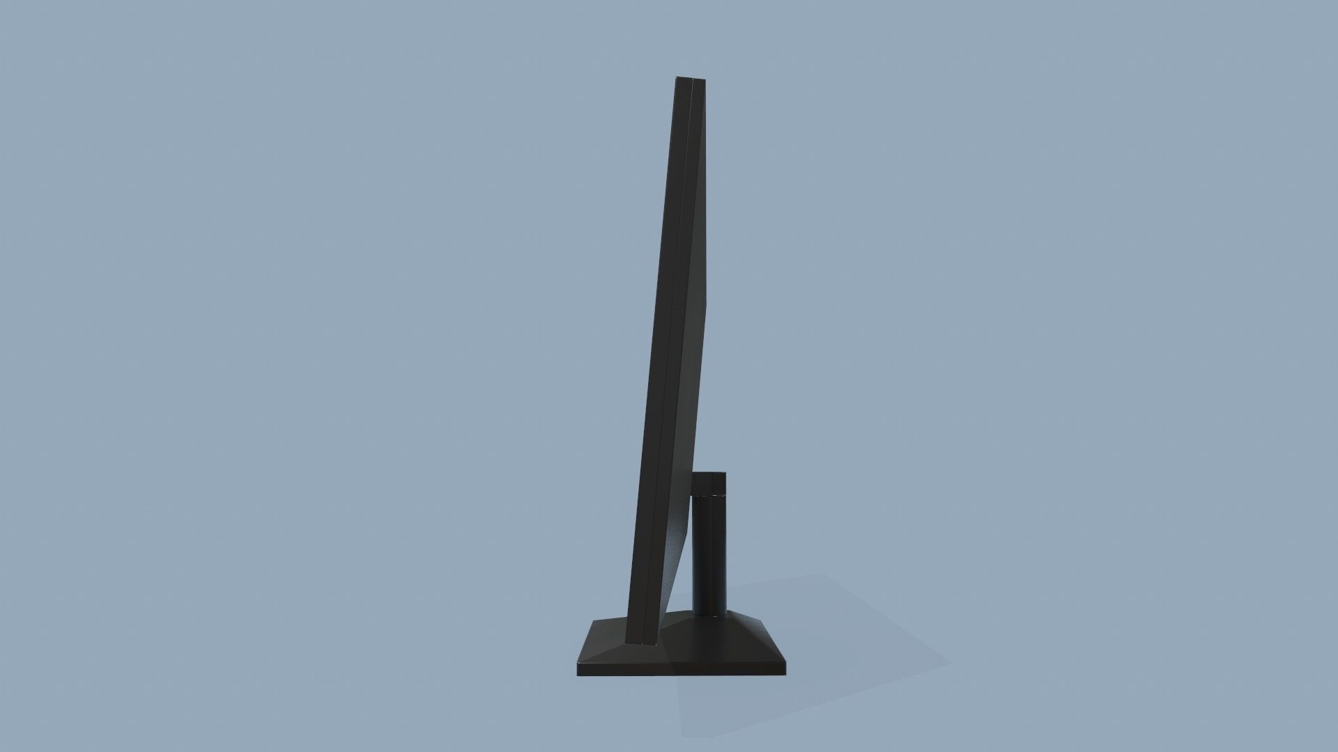 Computer Monitor Low-poly 3D model_4