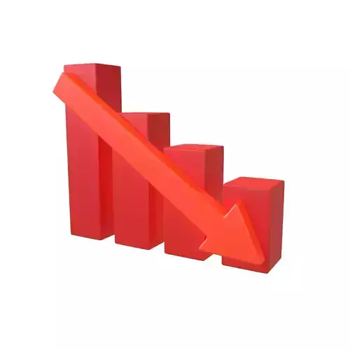 Bar Chart Decrease Icon v2 003