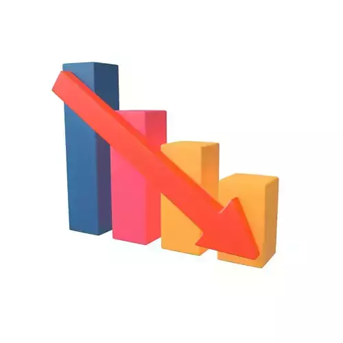 Bar Chart Decrease Icon v2 004