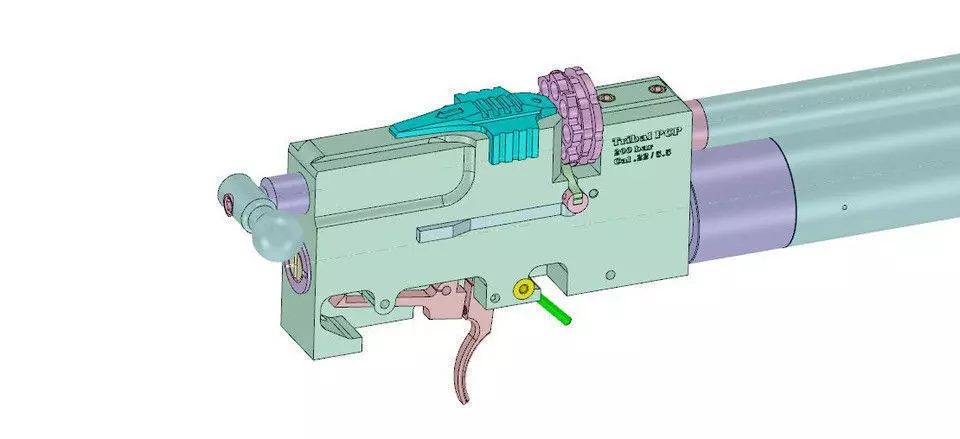 PCP airgun carbine version Free 3D model_0