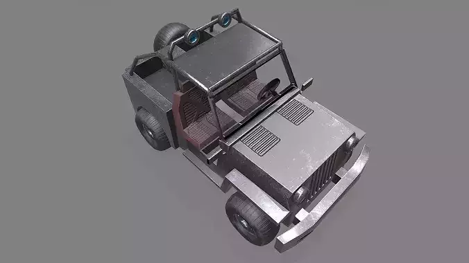 Jeep 3d Model Low-poly 3D model 7