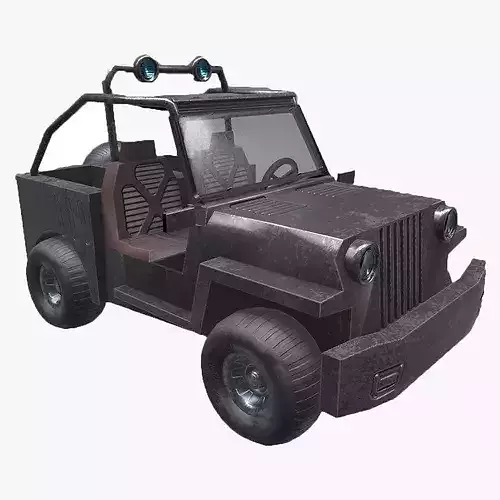 Jeep 3d Model Low-poly 3D model