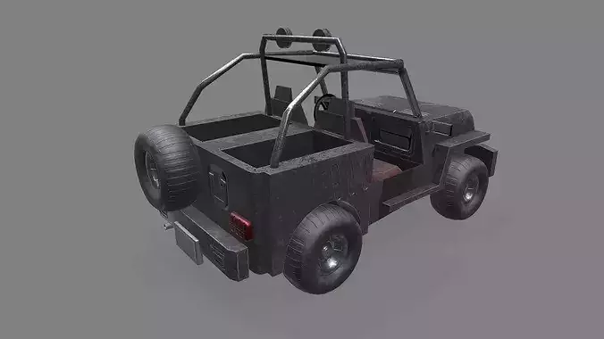Jeep 3d Model Low-poly 3D model 5