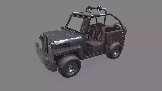 Jeep 3d Model Low-poly 3D model 2