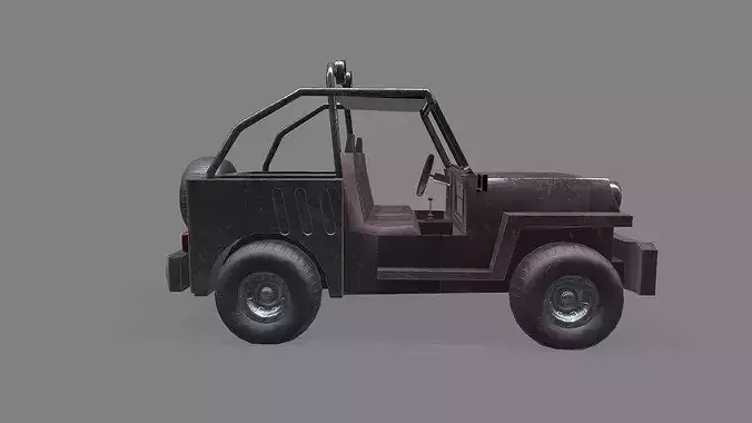 Jeep 3d Model Low-poly 3D model 6