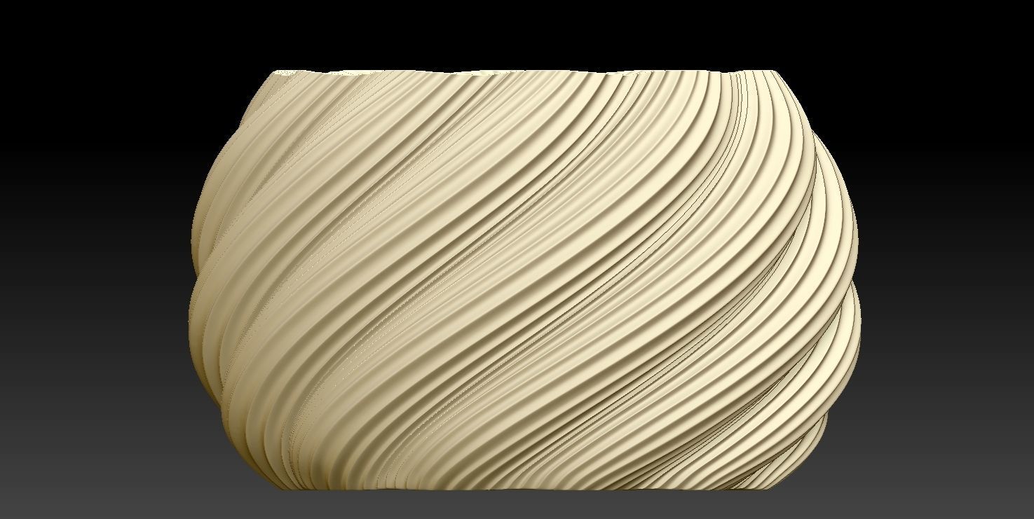 Decor Vase pot planter box 3 3D print model_1