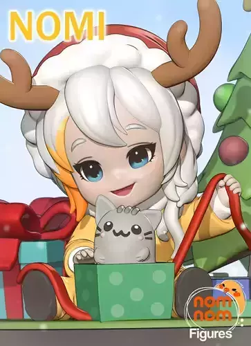 Nomi - Original Chibi Character 3D print model Nomi - Original Chibi Character 3D print model