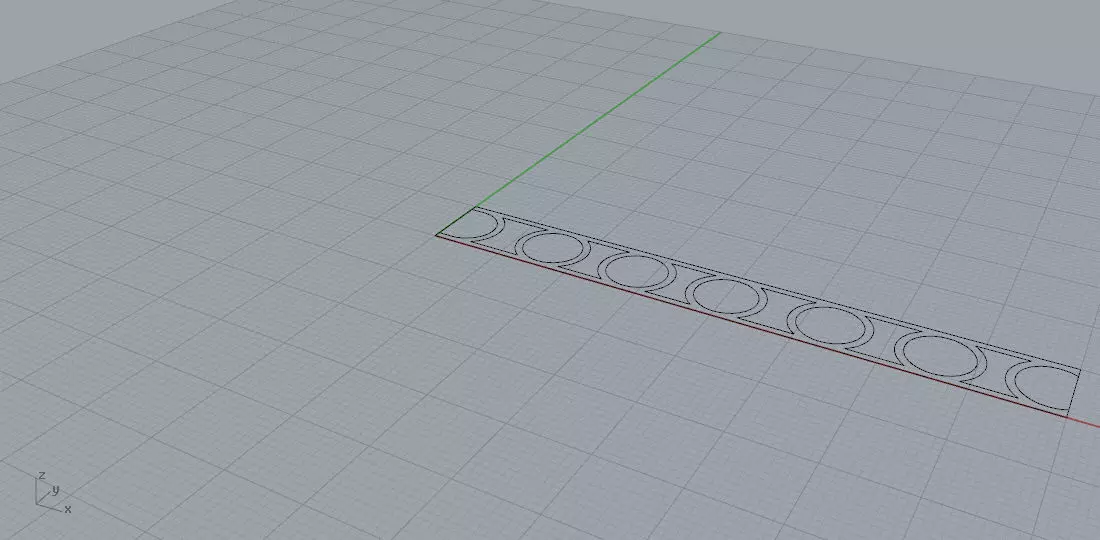 Esercizio 1 circle with line drawn Free 3D model_0