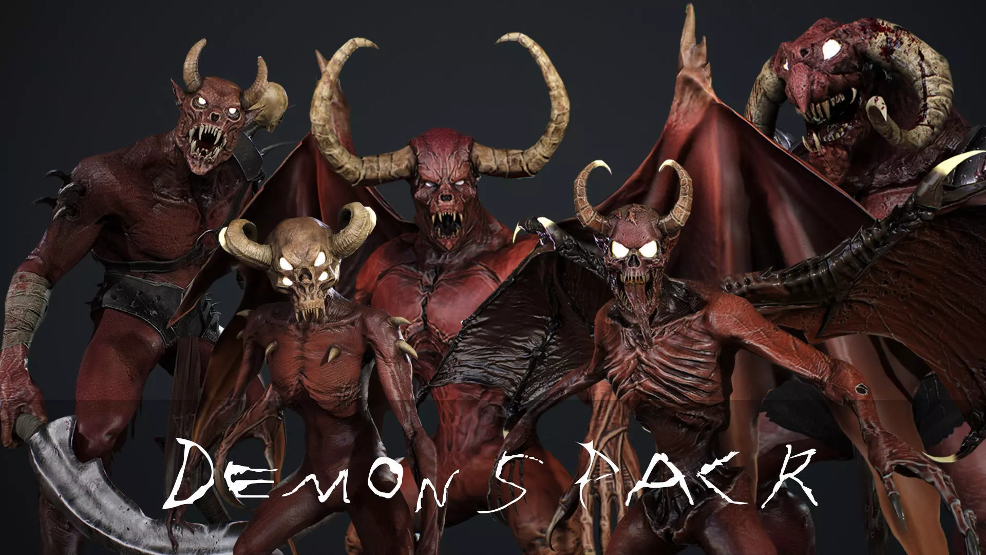 Demons pack 3D Model Collection_0