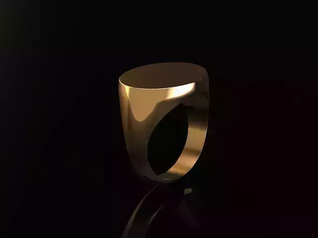 signet ring 3D print mode 3D print model
