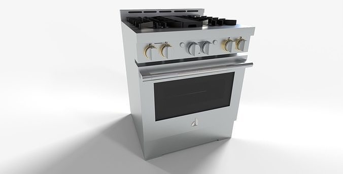 Jenn Air 30 inch Gas Professional Range 3D model