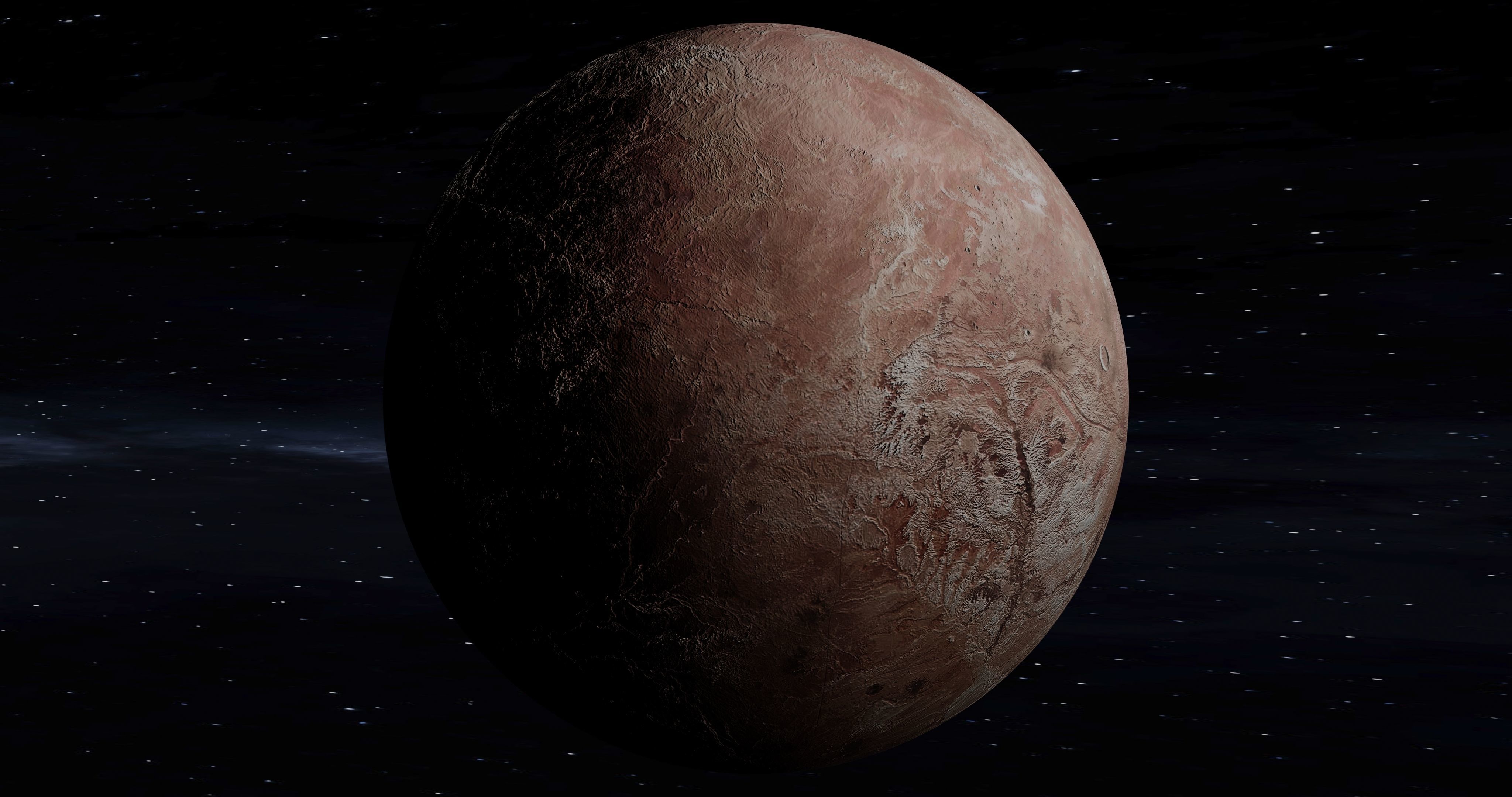 This is a Fictional planet MAKEMAKE 3D model_21