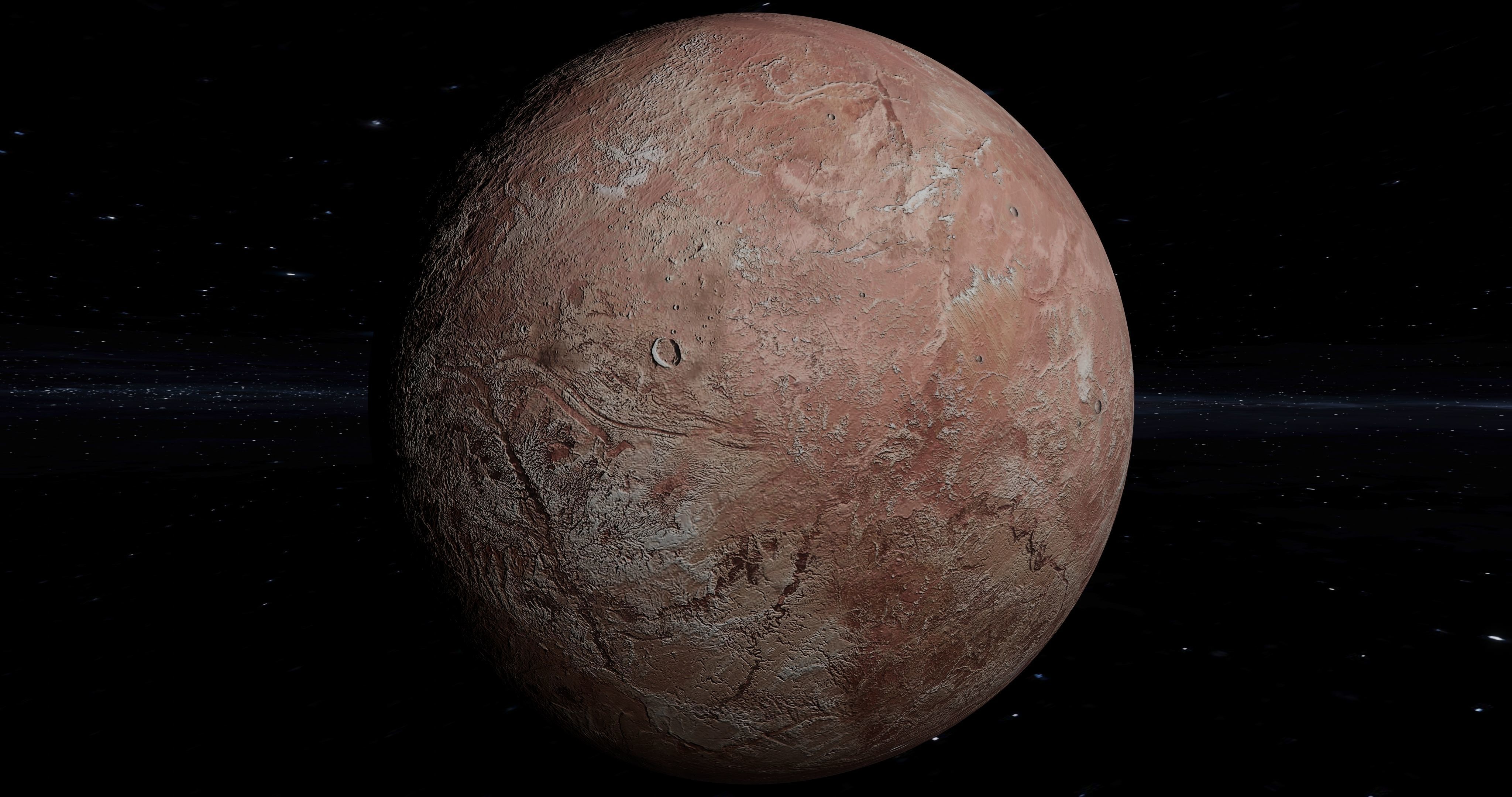 This is a Fictional planet MAKEMAKE 3D model_1