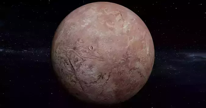 This is a Fictional planet MAKEMAKE 3D model