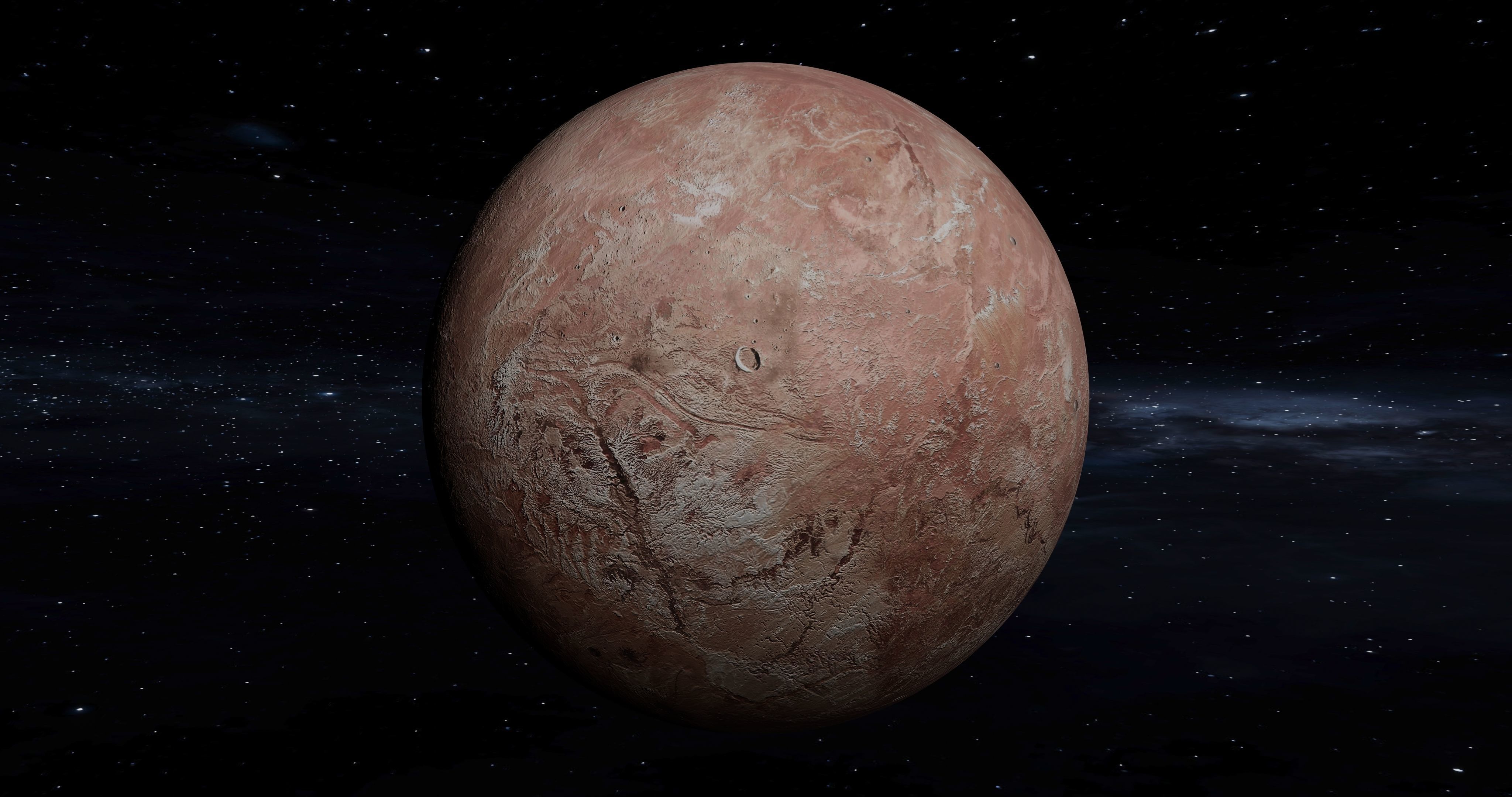 This is a Fictional planet MAKEMAKE 3D model_9