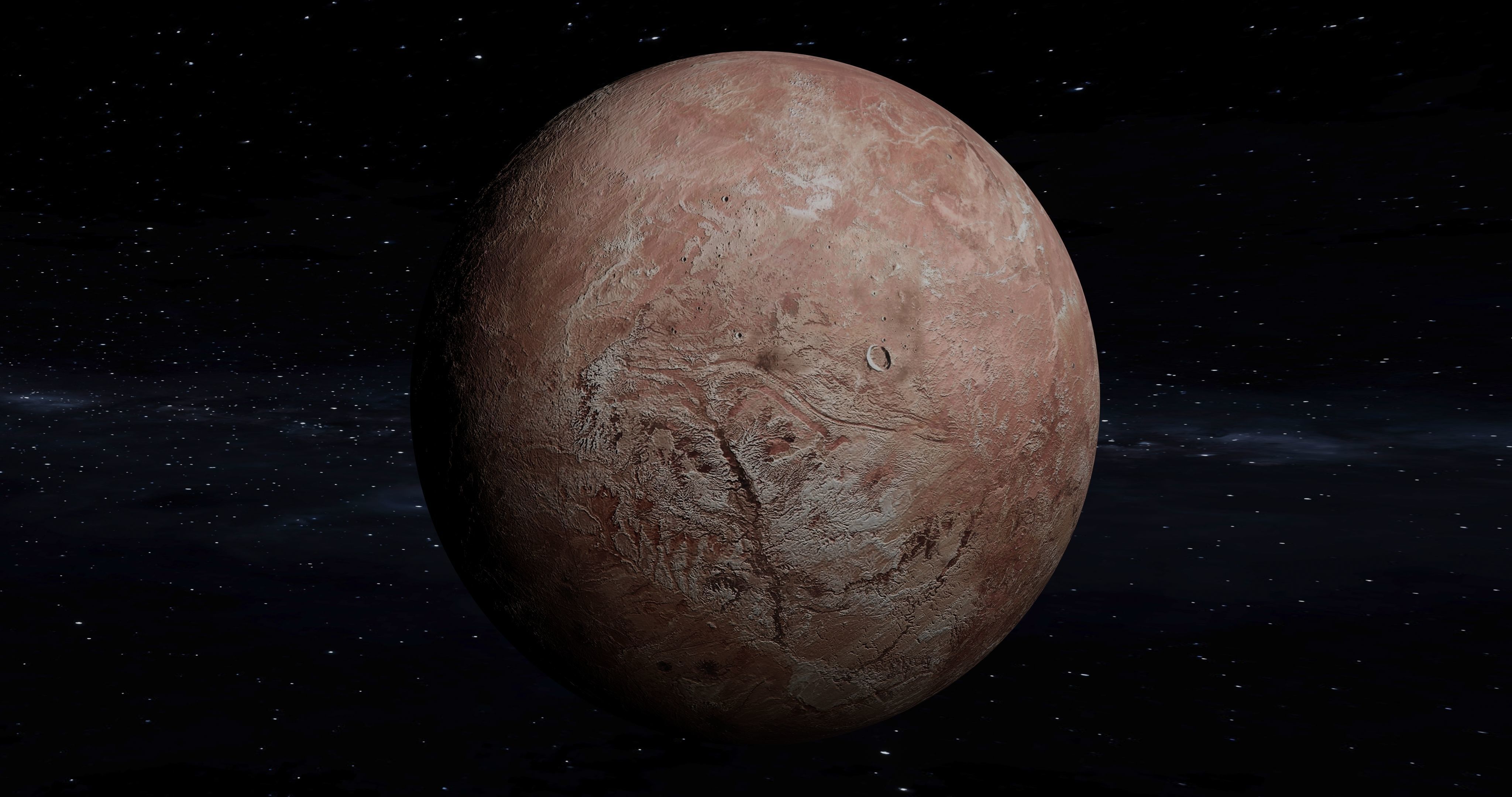 This is a Fictional planet MAKEMAKE 3D model_10