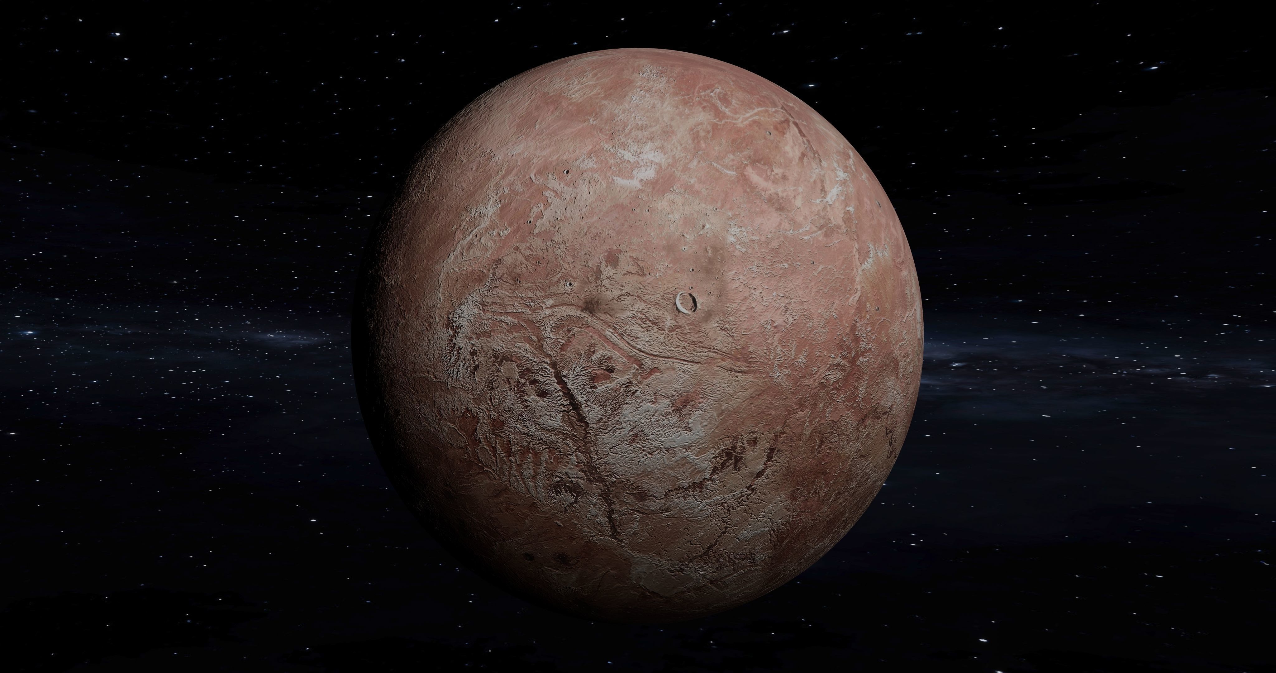 This is a Fictional planet MAKEMAKE 3D model_7
