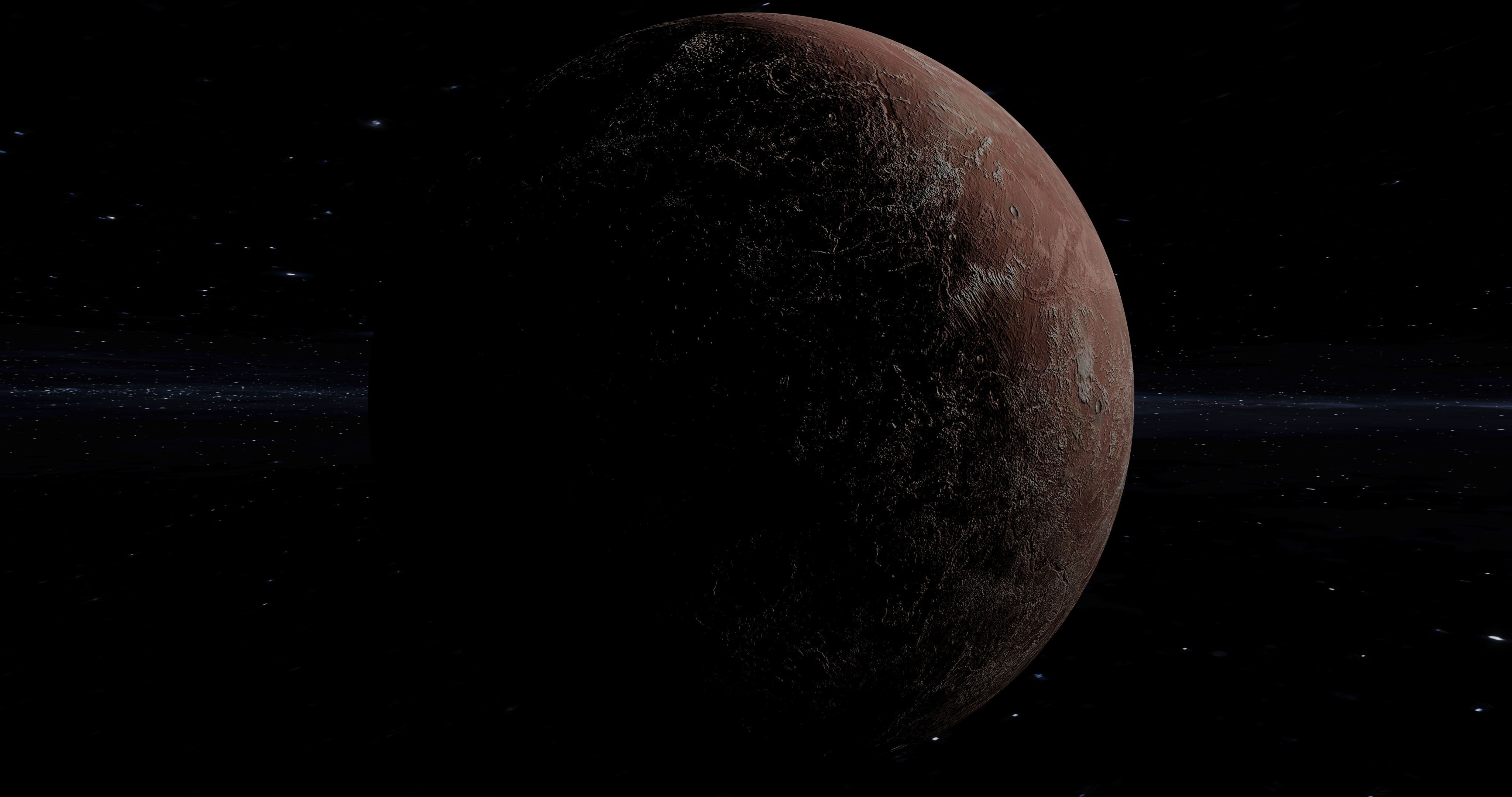 This is a Fictional planet MAKEMAKE 3D model_3
