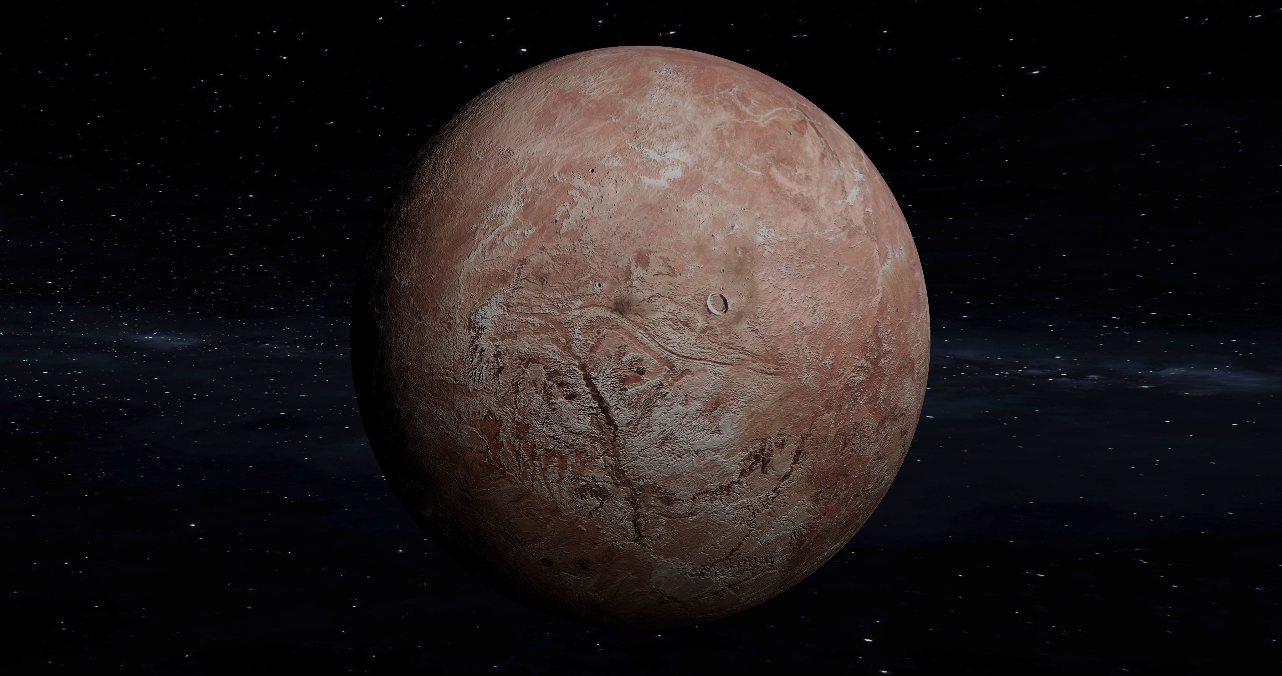This is a Fictional planet MAKEMAKE 3D model_8