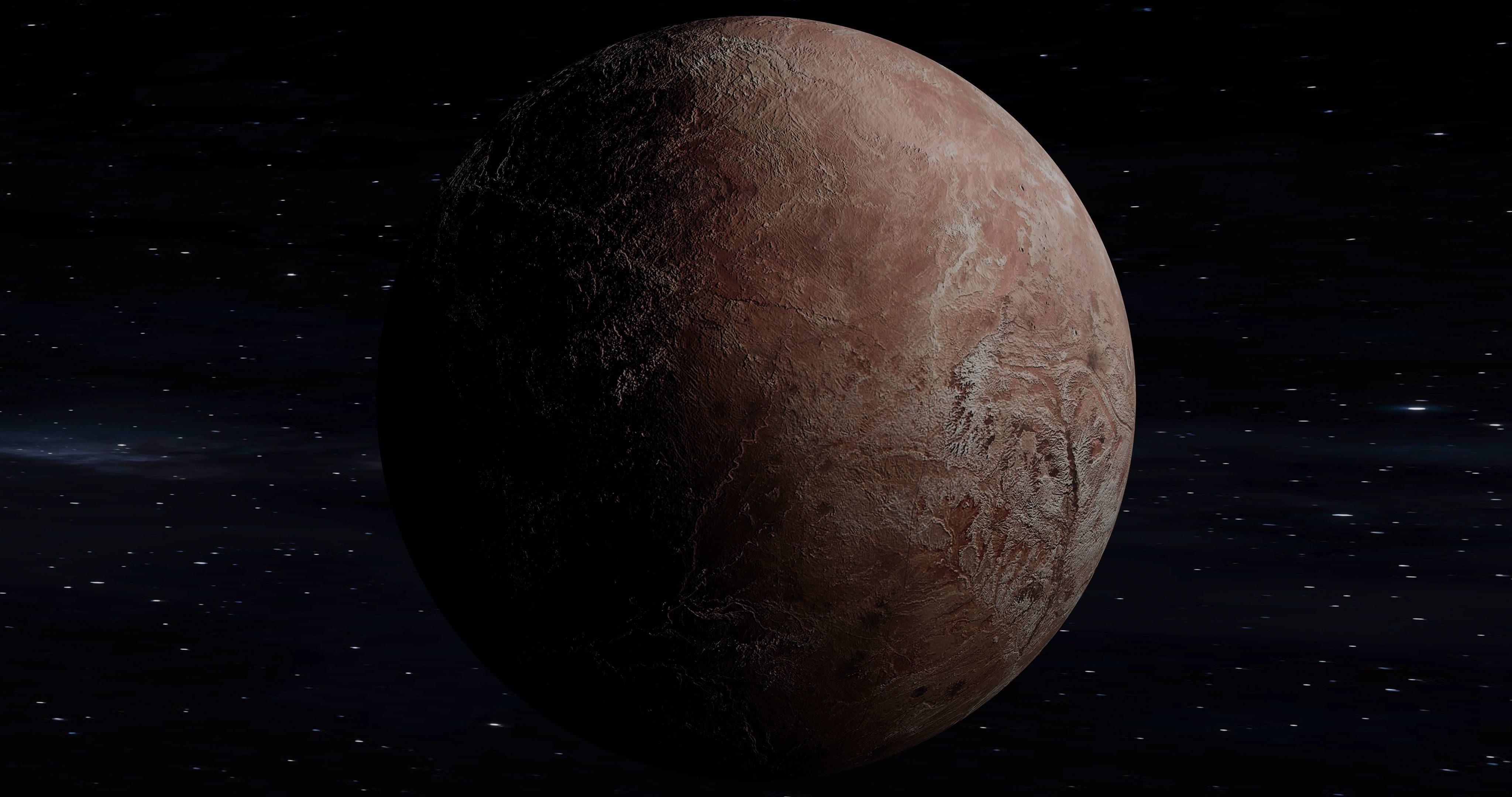 This is a Fictional planet MAKEMAKE 3D model_24