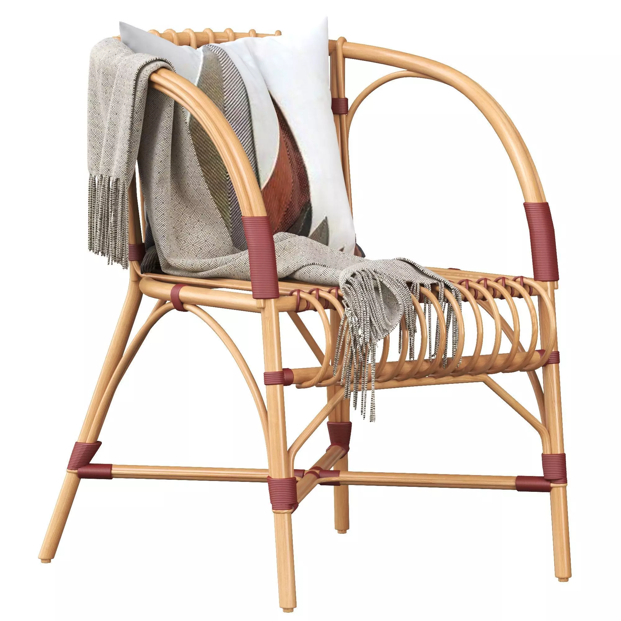 Rattan chair 3D model