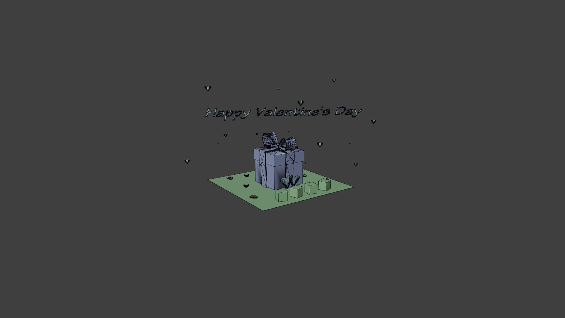 Gift Box Low-poly 3D model_4