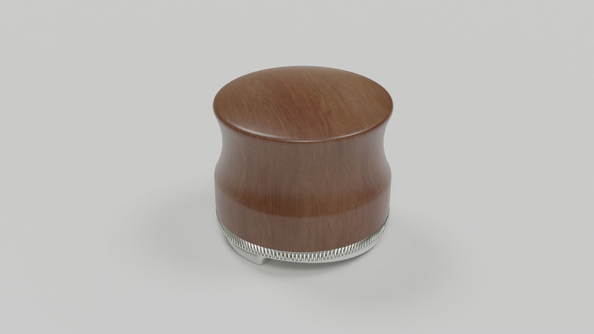 Macaron Tamper - Wood 3D model_1