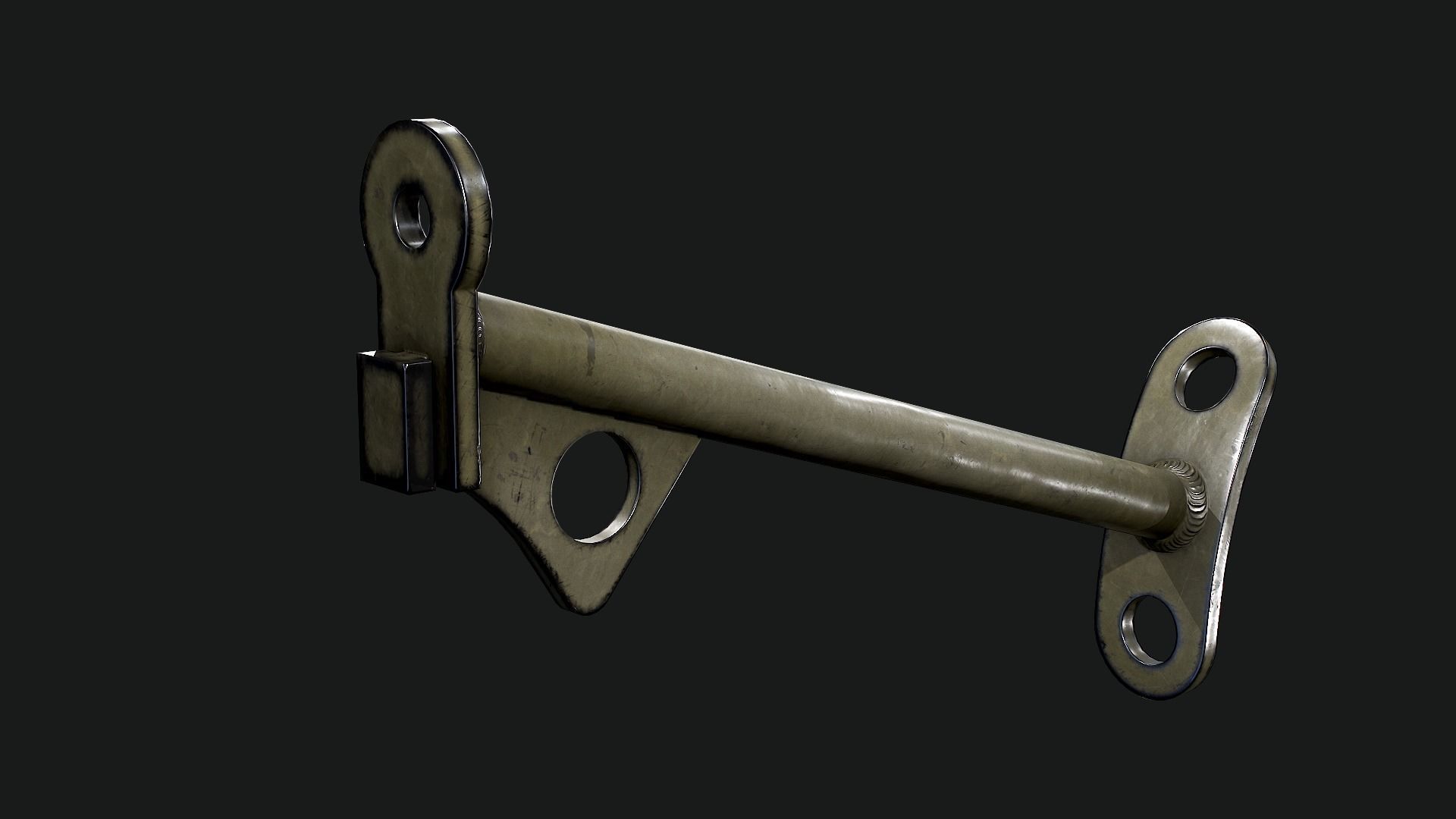 Sten Mk2 Low-poly 3D model_15