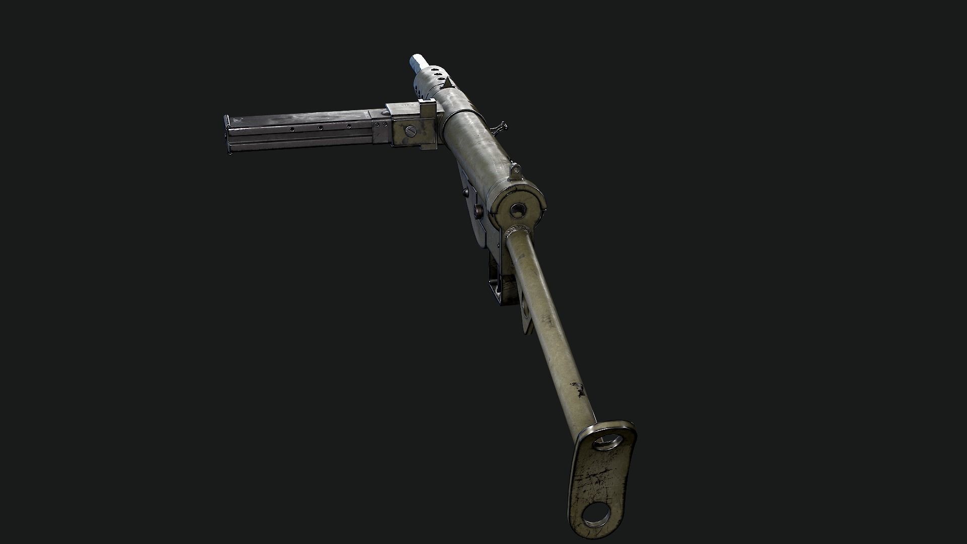 Sten Mk2 Low-poly 3D model_45