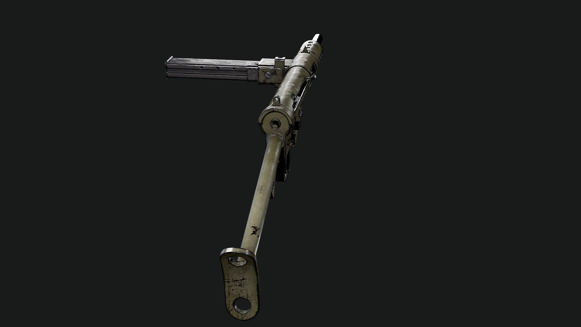 Sten Mk2 Low-poly 3D model_47
