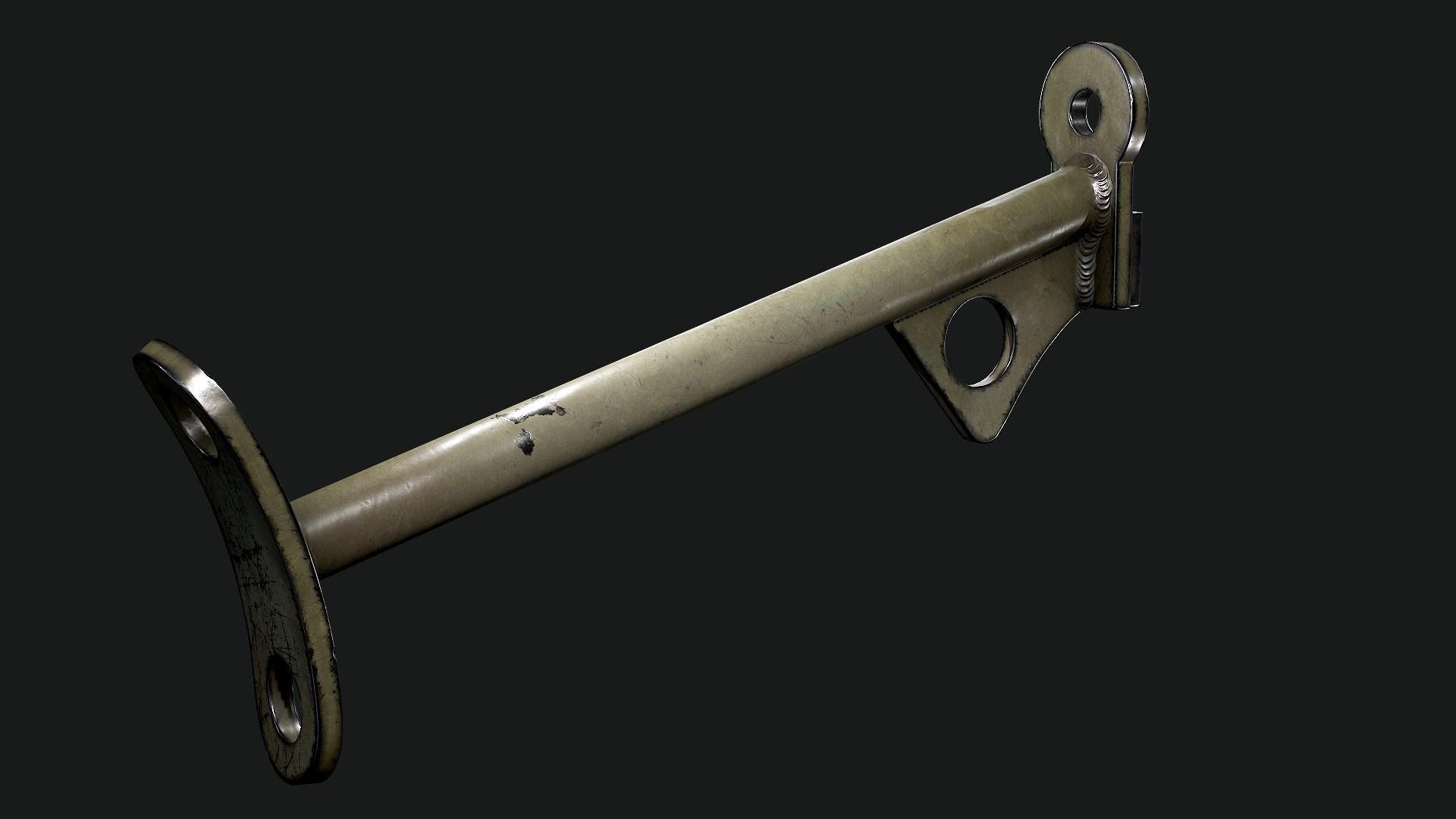 Sten Mk2 Low-poly 3D model_14