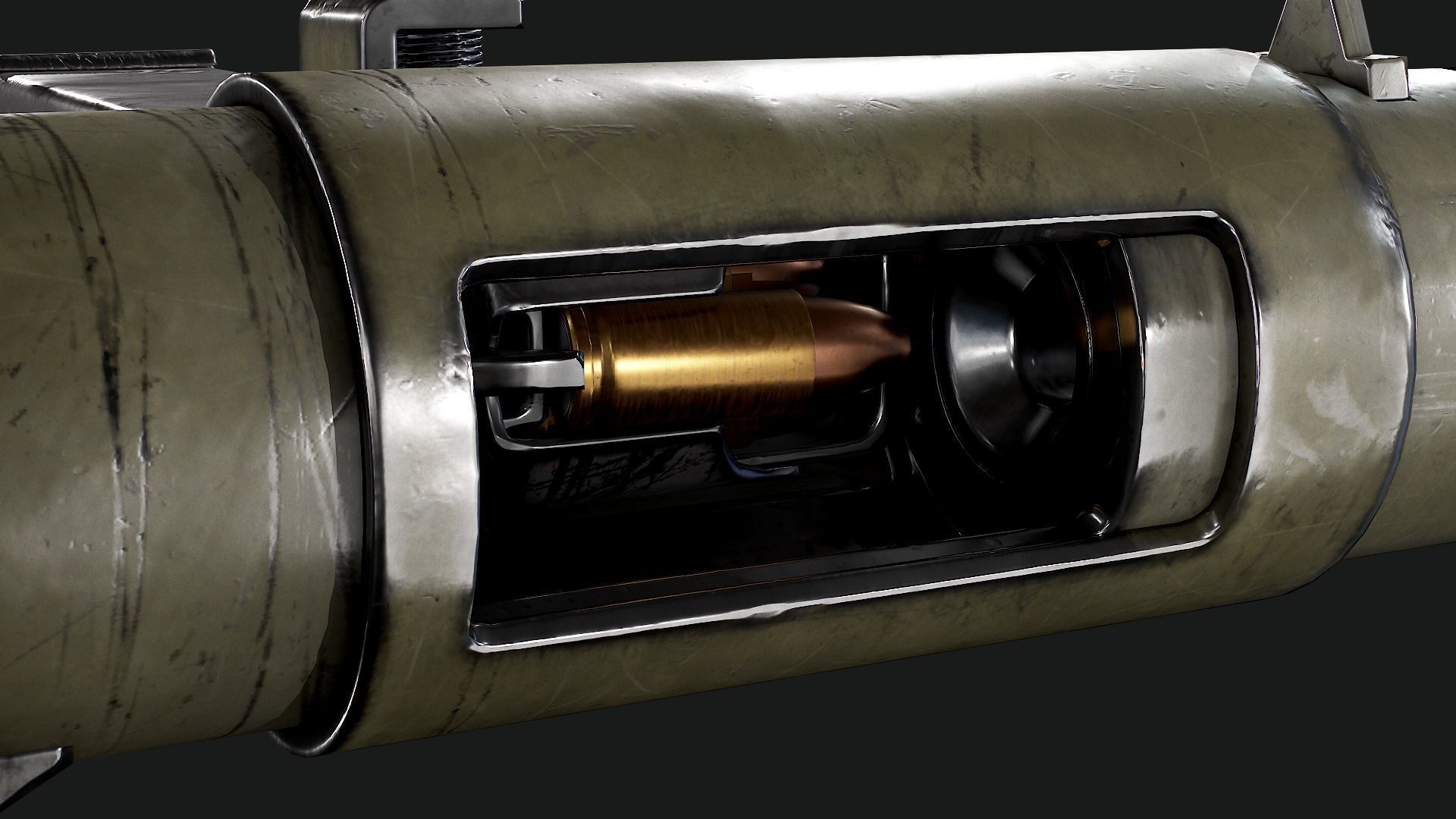 Sten Mk2 Low-poly 3D model_12