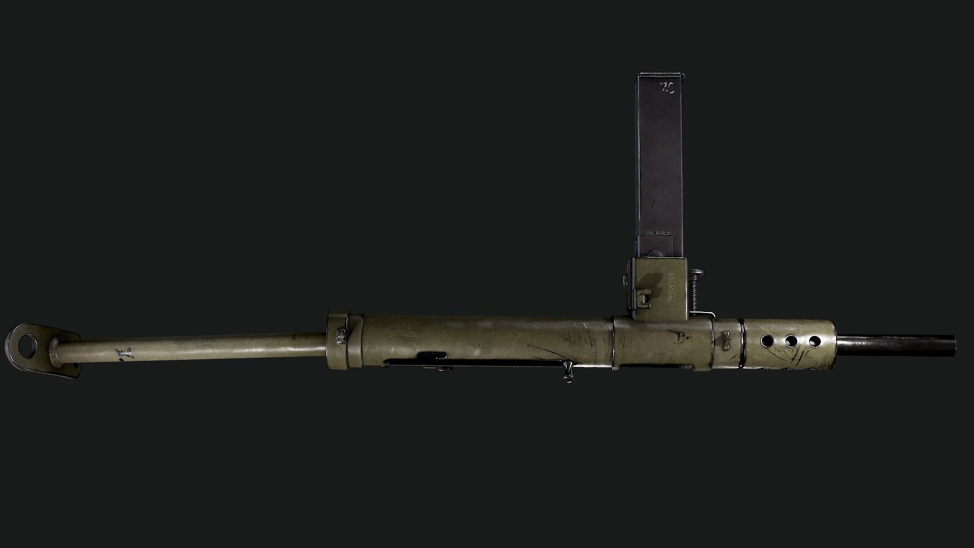 Sten Mk2 Low-poly 3D model_5