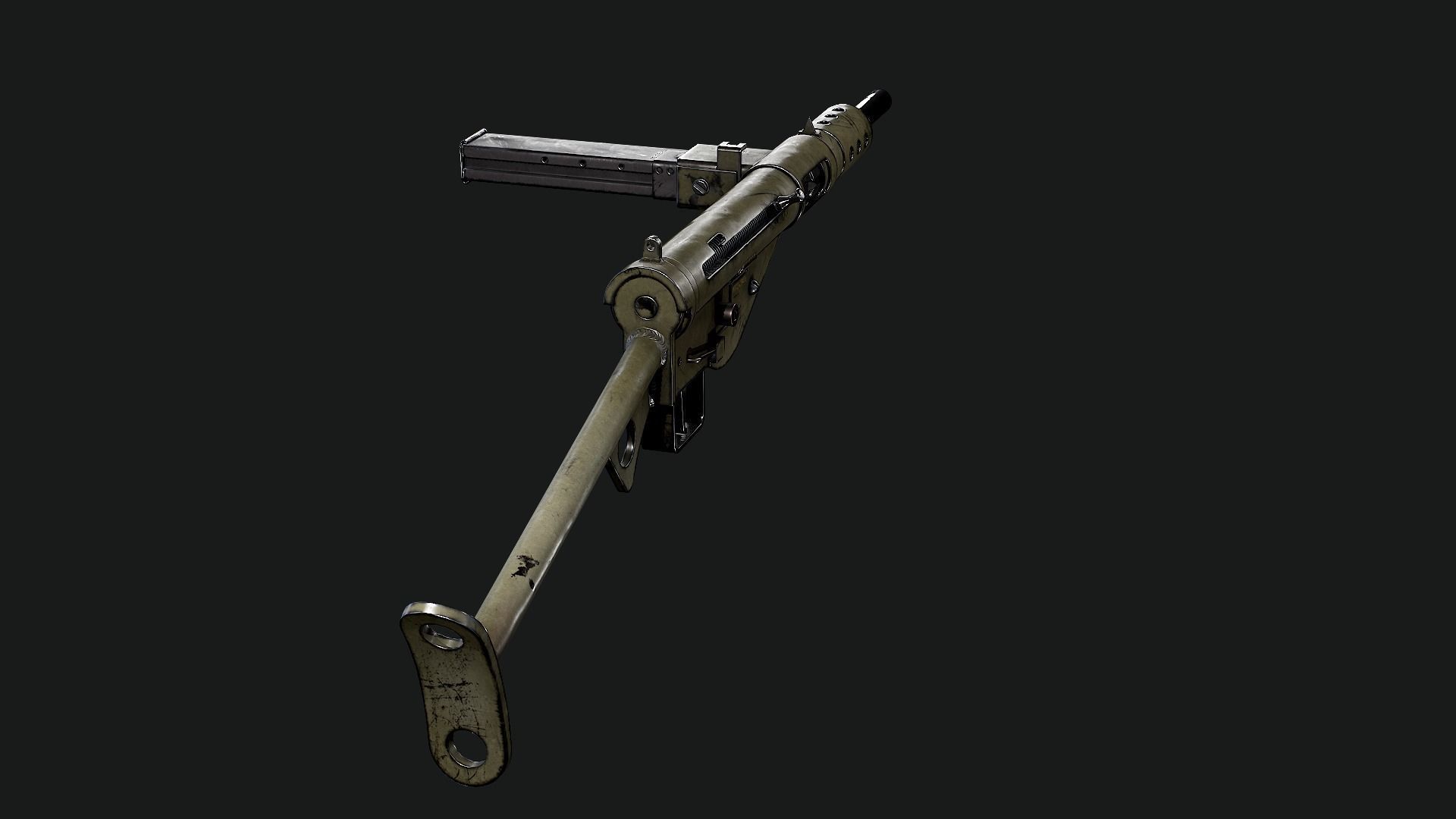 Sten Mk2 Low-poly 3D model_48